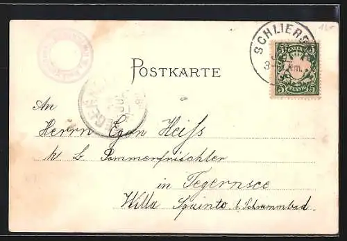 AK Neuhaus bei Schliersee, Bocklein-Hütte und Rothwandhaus an der Roth-Wand
