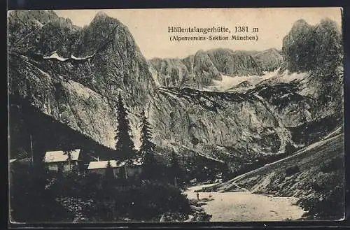 AK Höllentalangerhütte, Berghütte mit Umgebung