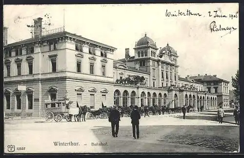 AK Winterthur, Partie am Bahnhof