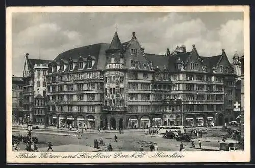 AK München-Au, Waren-u. Kaufhaus Hertie