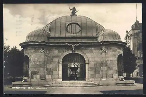 AK München, Hubertusbrunnen