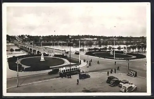 AK Tours, Le Pont Wilson, Coteaux Saint-Symphorien, Strassenbahn