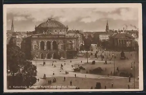 AK Kobenhavn, Kongens Nytorv med det Kgl. Teater