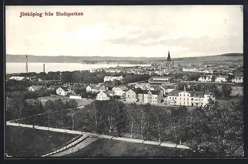 AK Jönköping, Jönköping fran Stadsparken