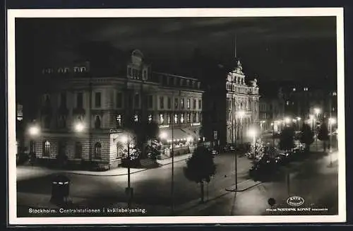 AK Stockholm, Centralstationen i kvällsbelysning