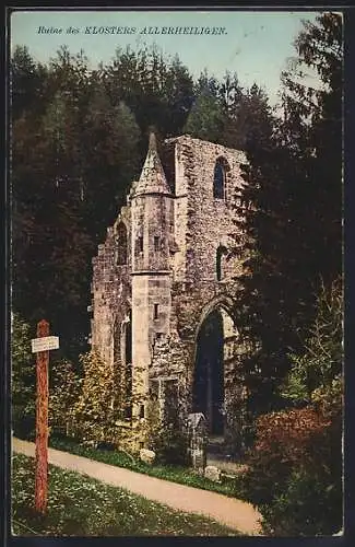 AK Allerheiligen, Ruine des Klosters