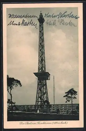 AK Berlin-Charlottenburg, Blick zum Funkturm