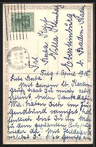 AK Einigkeit macht stark, Mistelzweige mit Fahnenband