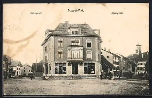 AK Langenthal, Spitalgasse und Bärengasse