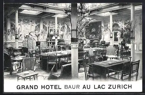 AK Zürich, Grand Hotel baur au Lac Zurich