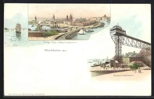 Lithographie Stockholm, Utsigt fran Katarinahissen