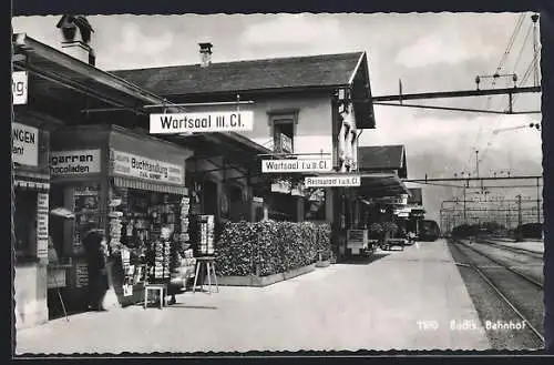 AK Buchs, Wartesäle, Geschäft und Restaurant auf dem Bahnhof