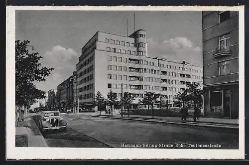 AK Gotenhafen, Hermann-Göring-Strasse Ecke Teutonenstrasse