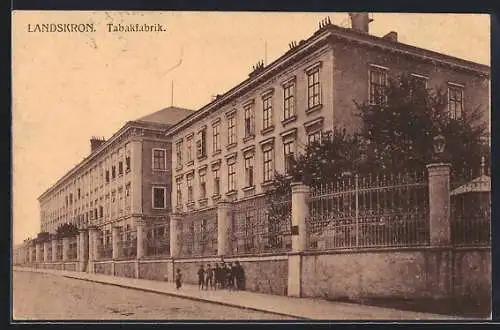 AK Landskron, Ansicht der Tabakfabrik