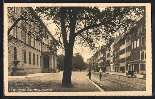 AK Winterthur, Blick in die Museumstrasse