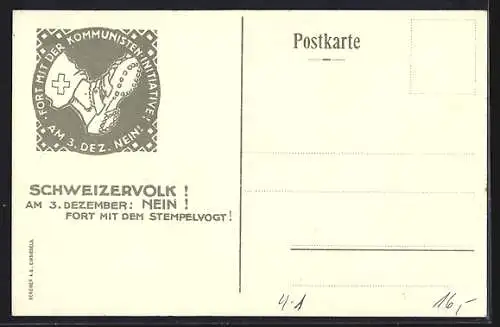 AK Anti-Kommunismus-Initiative: Nein! Fort mit dem Stempelvogt!, Menschen bei der Vermögensabgabe Abstimmung 1922