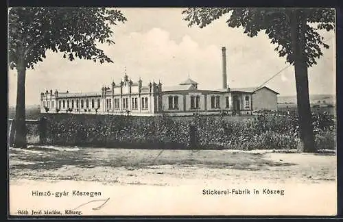 AK Köszeg, Stickerei-Fabrik