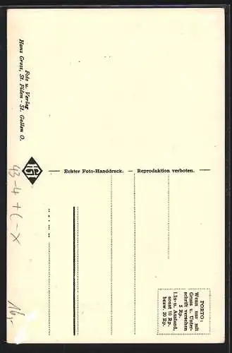 AK Appenzell I. Rh., Landesweibel mit Orden und Umhang