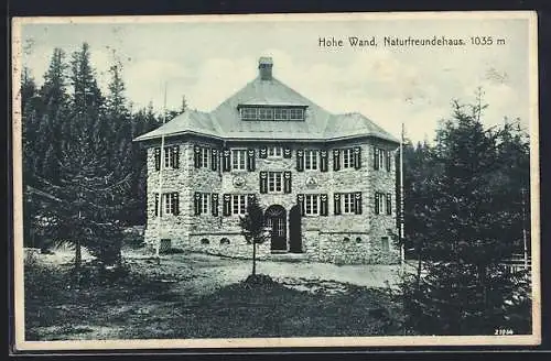 AK Hohe Wand, Naturfreundehaus