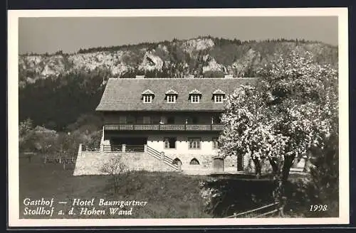 AK Stollhof a.d. Hohen Wand, Gasthof - Hotel Baumgartner