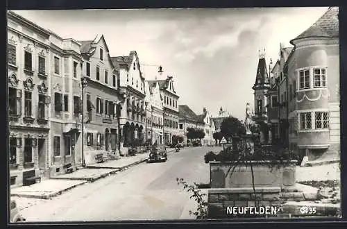 AK Neufelden, Strassenpartie mit einem Auto