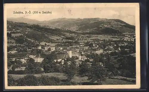 AK Scheibbs /N.-Ö., Teilansicht mit Kirche