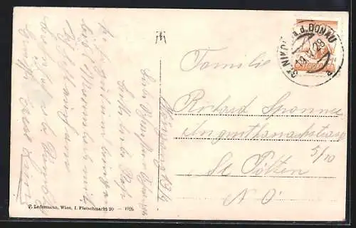 AK St. Nikola an der Donau, Struden mit Dampfer