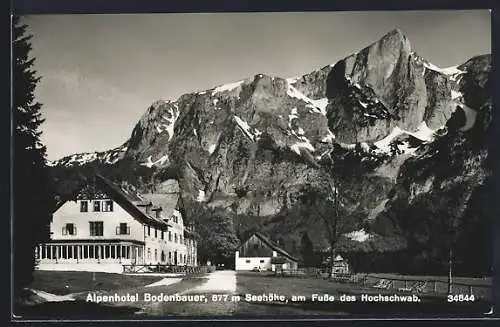 AK Thörl, Alpenhotel Bodenbauer am Fusse des Hochschwab