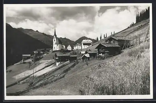 AK St. Veit in Defreggen, Panorama mit Kirche