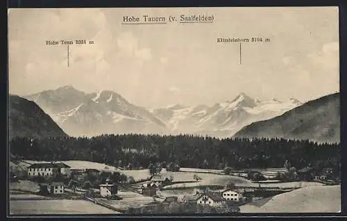 AK Saalfelden, Hohe Tauern mit Hohe Tenn und Kitzsteinhorn