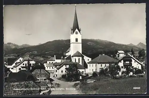 AK Mariapfarr /Lungau, Ortspartie an der Kirche