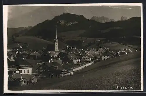 AK Abtenau, Ortsansicht aus der Vogelschau