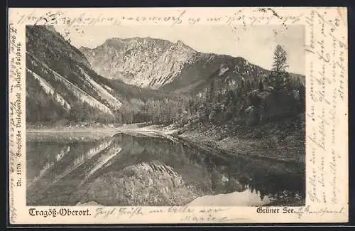 AK Tragöss-Oberort, Grüner See mit Bergpanorama