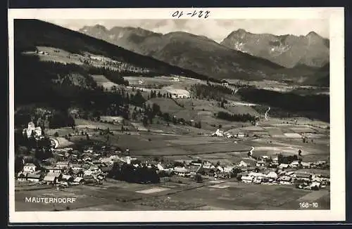 AK Mauterndorf, Blick über Ort und Umgebung