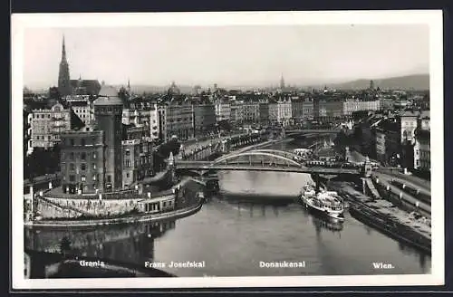 AK Wien, Urania, Franz Josefskai und Donaukanal