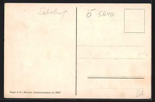 AK Badgastein, Teilansicht mit Bergpanorama