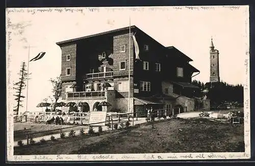 AK Mariazell, Bürgeralpe, Hotel-Restaurant von J. Feichtegger