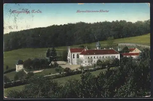 AK Mayerling /N.-Oe., Karmeliterinnen-Kloster aus der Vogelschau