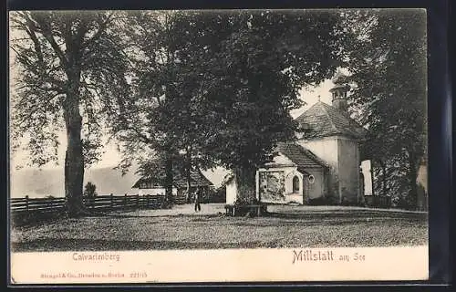 AK Millstatt am See, Kapelle auf dem Calvarienberg