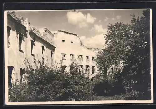 AK Piestingl, Blick auf die Ruine Starhemberg