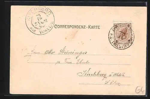 AK Pottenstein, Teilansicht mit Kirche