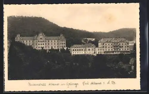 AK Alland im Gebirge, Blick auf die Heilanstalt