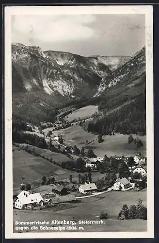 AK Altenberg /Steiermark, Ortsansicht gegen Schneealpe