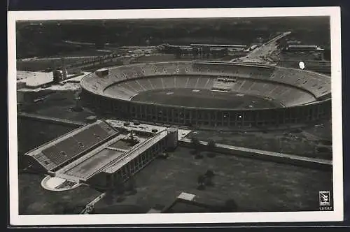 AK Berlin, Reichssportfeld aus der Luft gesehen