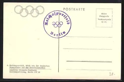 AK Berlin, Reichssportfeld, Olympia-Schwimmbecken