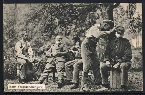 AK Soldaten beim Verschönerungsrat, Barbier