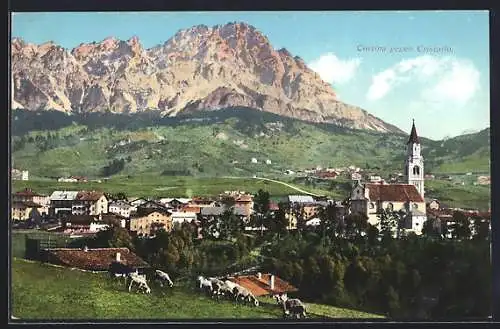 AK Cortina, Totale gegen den Monte Cristallo