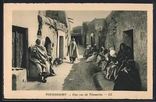 AK Touggourt, Une rue de Témacine