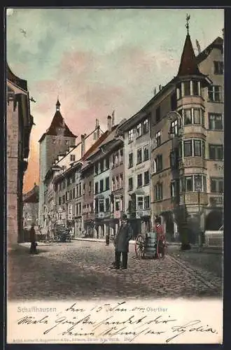 AK Schaffhausen, Oberthor, Apotheke, Geschäfte