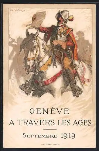 Künstler-AK Geneve, A Travers les Ages, Septembre 1919